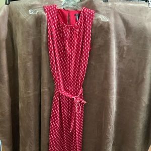 Ann Taylor size S. Pink and white polka dot sleeveless.